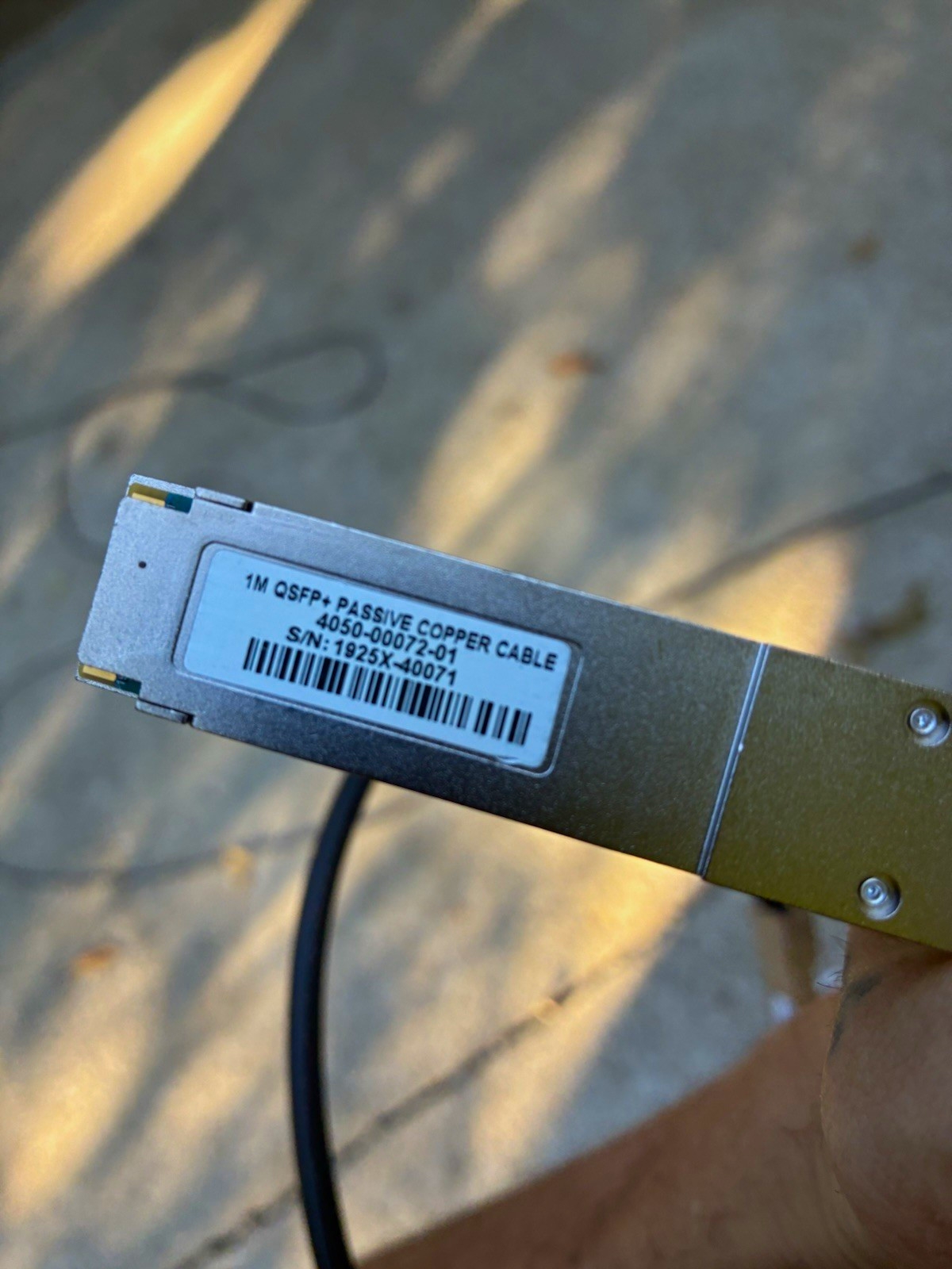 QSFP+ Passive Copper Cable 1m Black for Extreme Networks MPN 4050-00072-01