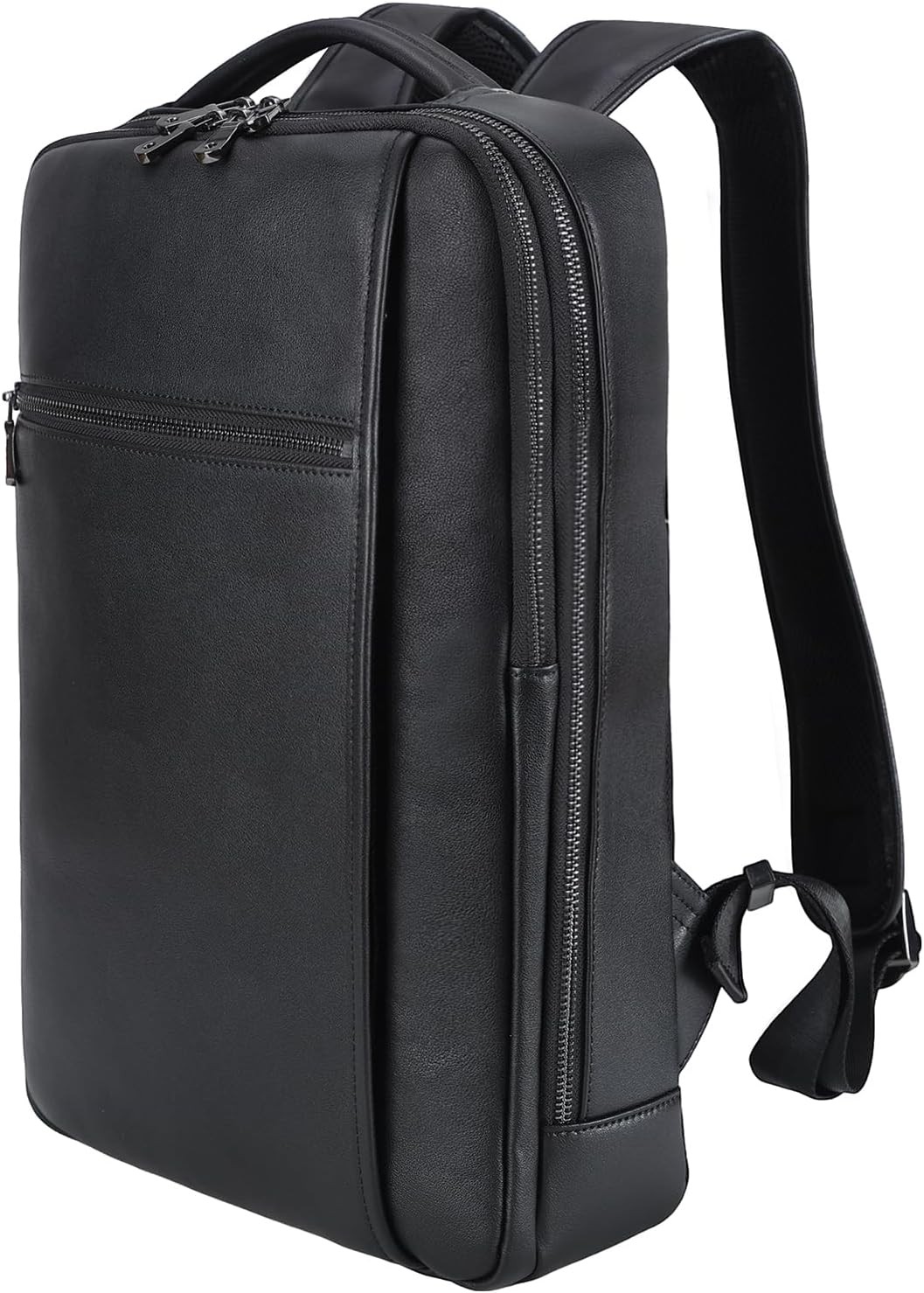 Masa Kawa Slim Genuine Leather Business Backpack 15.6" Laptop Bag for Men... 