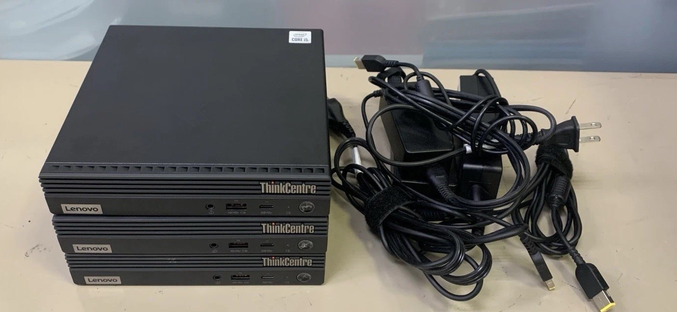 🌟Lot Of 3 Lenovo Thinkcentre M70Q Tiny PC 8GB Intel i5 No SSD No OS🌟
