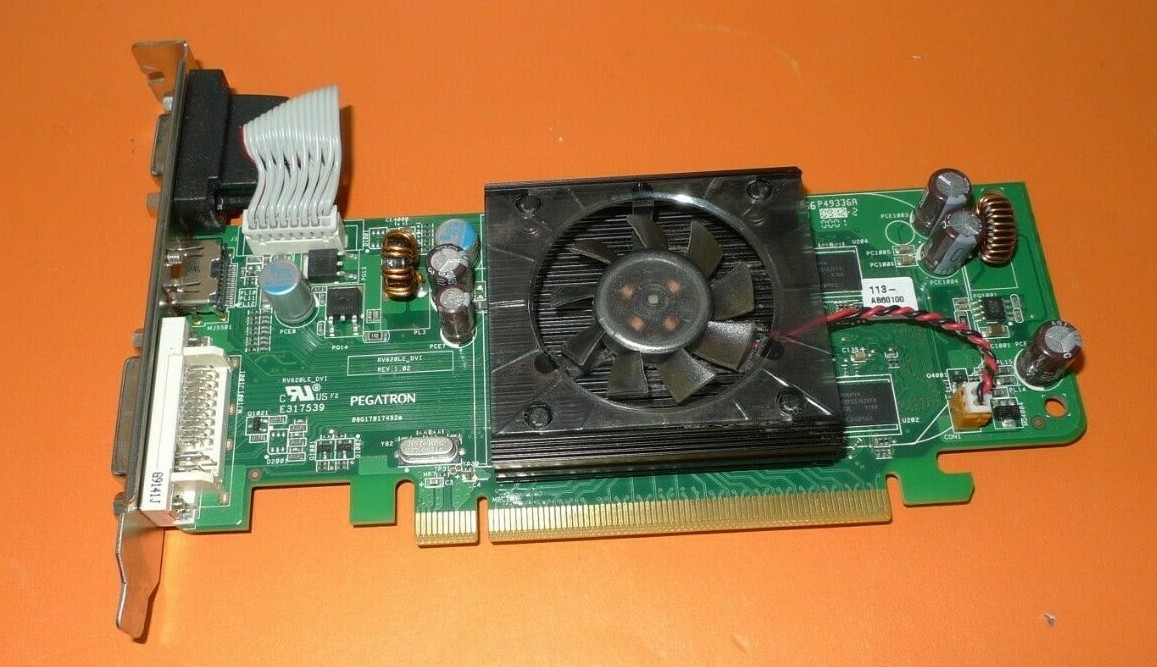 GENUINE Dell Pegatron ATI Radeon HD 3450 256MB Graphics Card DVI HDMI F342F 