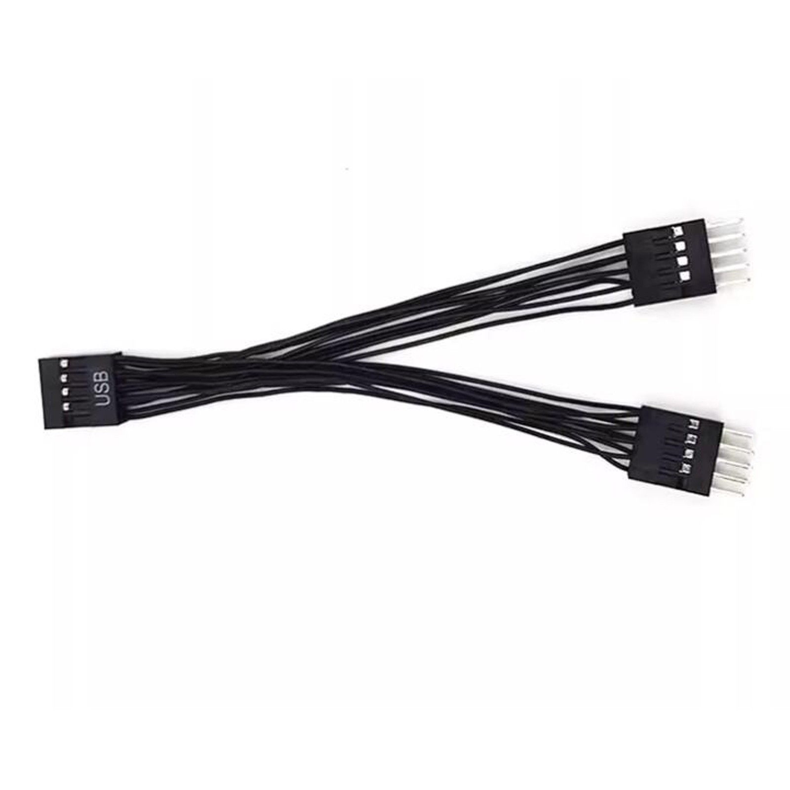 10cm Y-shape Main Board USB Expansion Cable USB2.0 9 Pin 1 in 2 Cable Parts