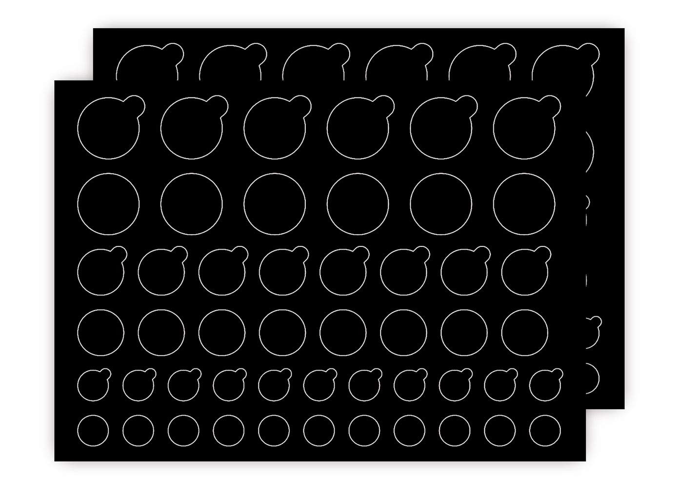 Webcam/Camera Covers Privacy Stickers for Lens Privacy Protection- 3 Sizes 2 Sty