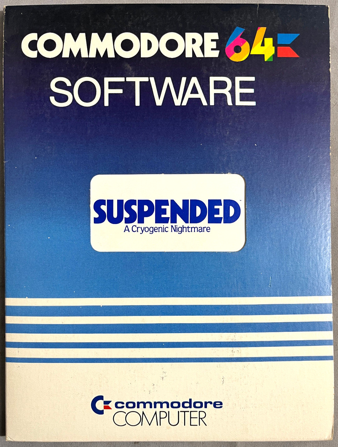InfoCom Suspended Text Adventure Game large folder Commodore 64 1983 used/tested