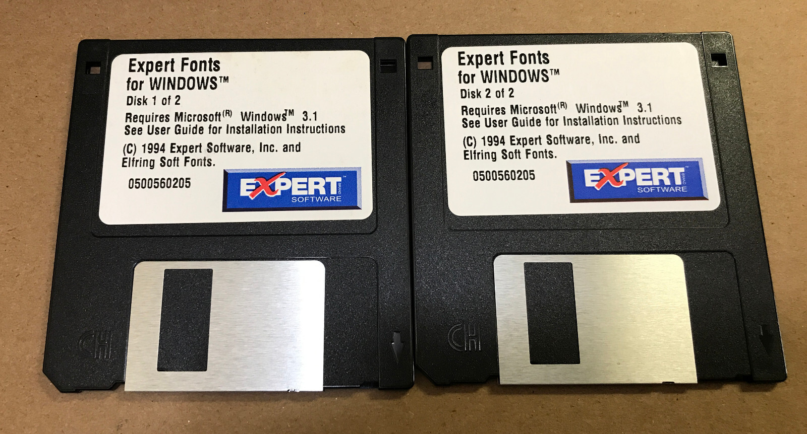 Expert Software™Expert Fonts for Windows™  Ver 3.1  1994  3.5” Disks Only