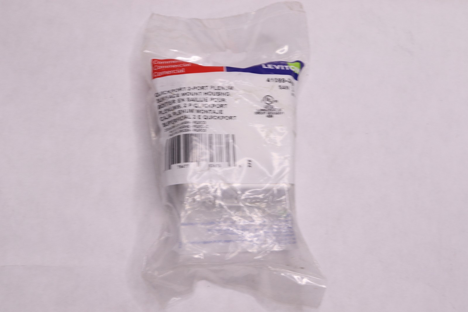Leviton QuickPort 2-Port Surface-Mount Housing White 41089-2WP