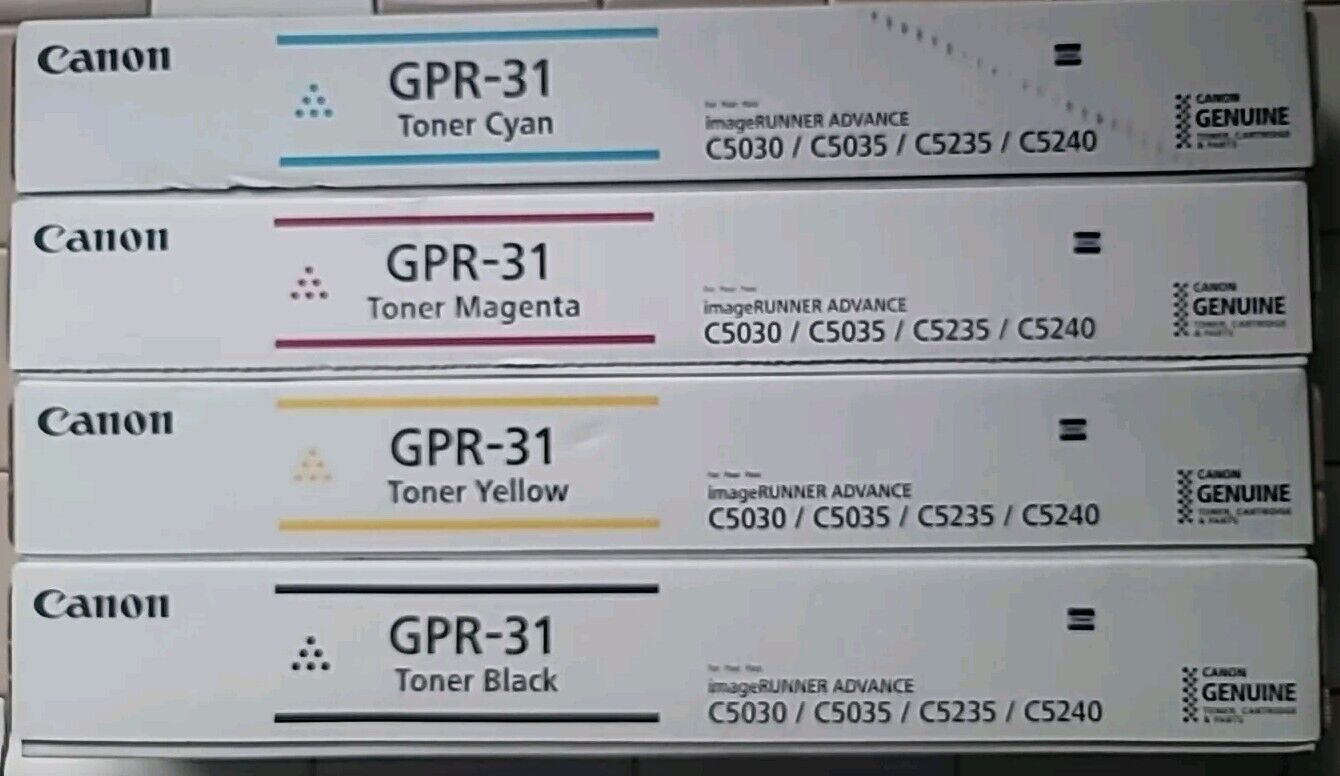 Canon GPR-31 Toner Cartridge Set - Black/Cyan/Magenta/Yellow