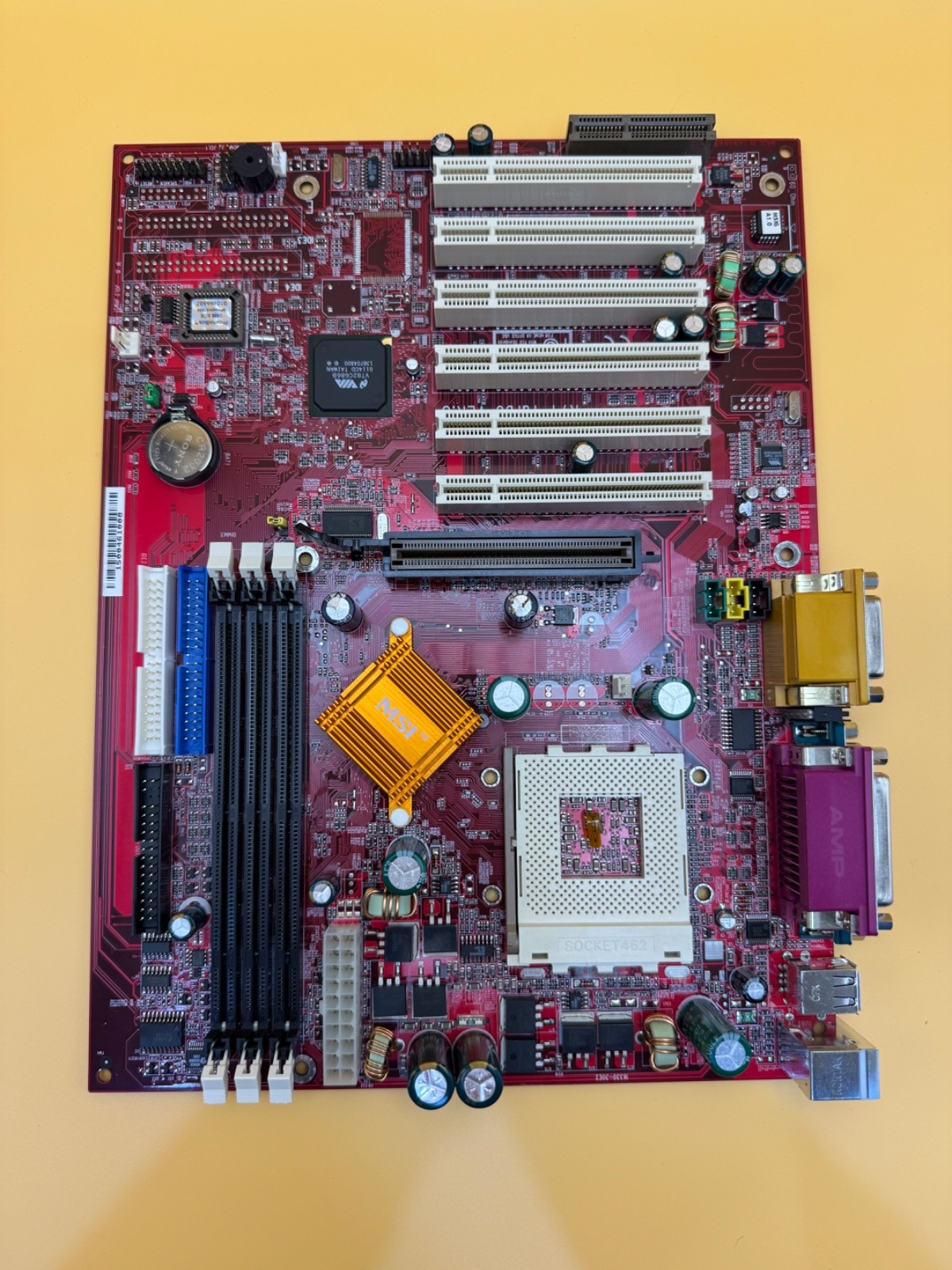 Vintage MSI K7T Turbo Ver:3 Motherboard Socket A 462 VIA KT133A Retro Parts