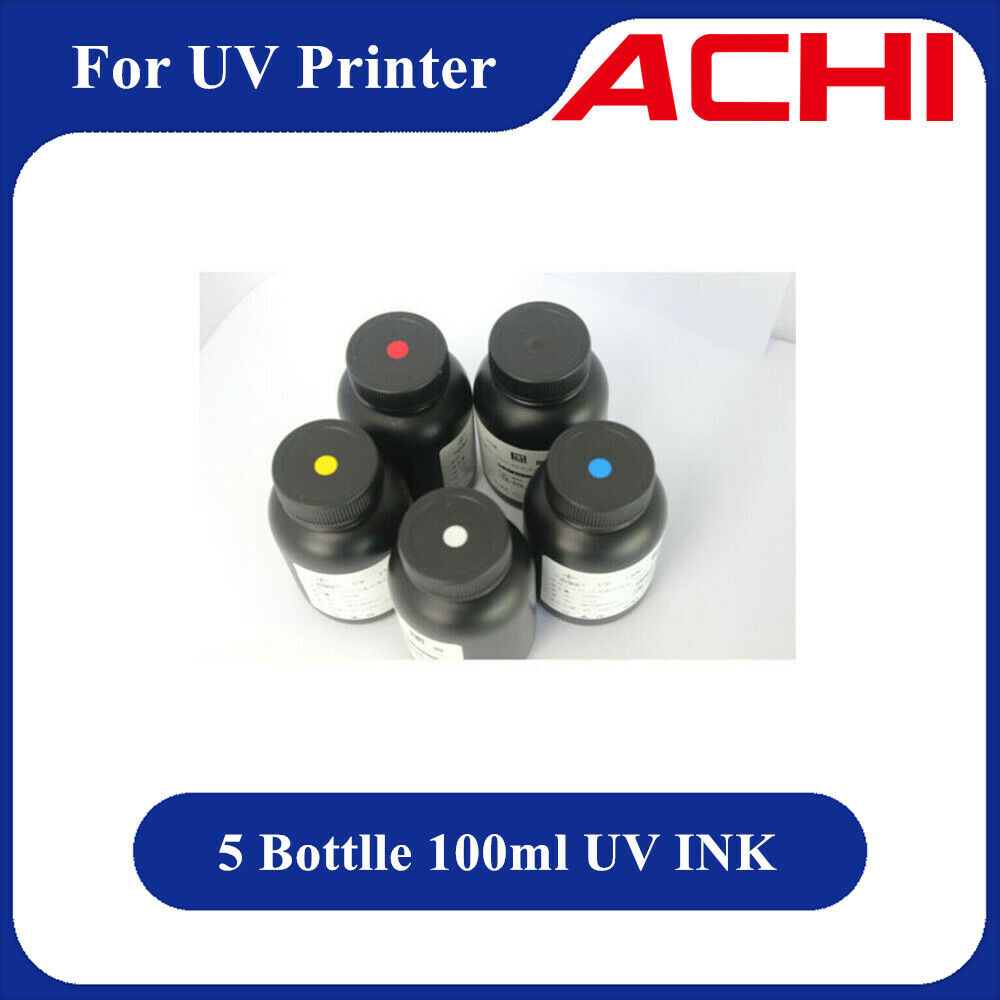 100/500ml UV INKS Hard / Soft INK For A3 A4 DX5 UV Pinter Colorful 6 Color inks
