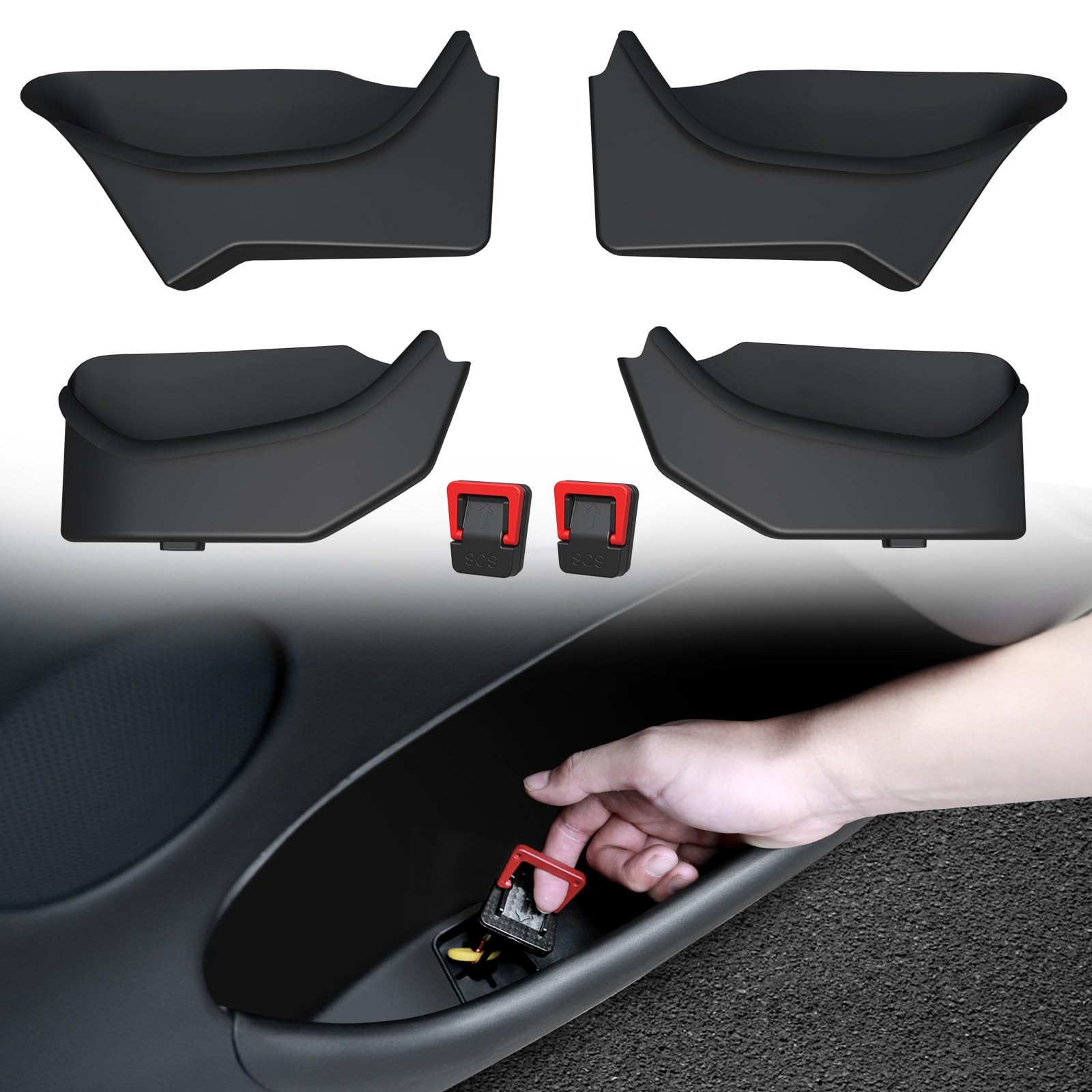 Foronetry Door Side Storage for 2025 2026 Tesla Model Y Juniper Accessories