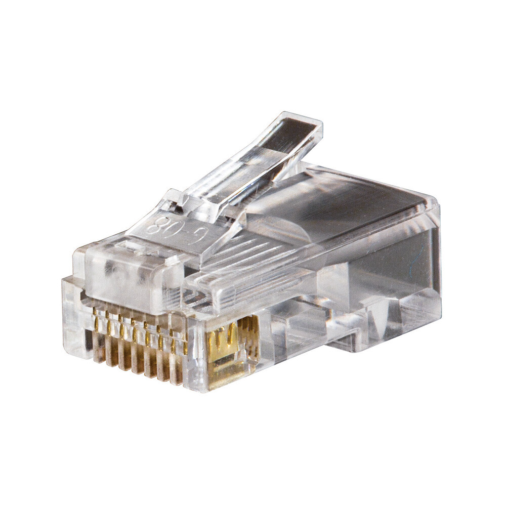 Klein Tools VDV826-702 Pass-Thru™ Modular Data Plug, CAT5E, 50-Pack
