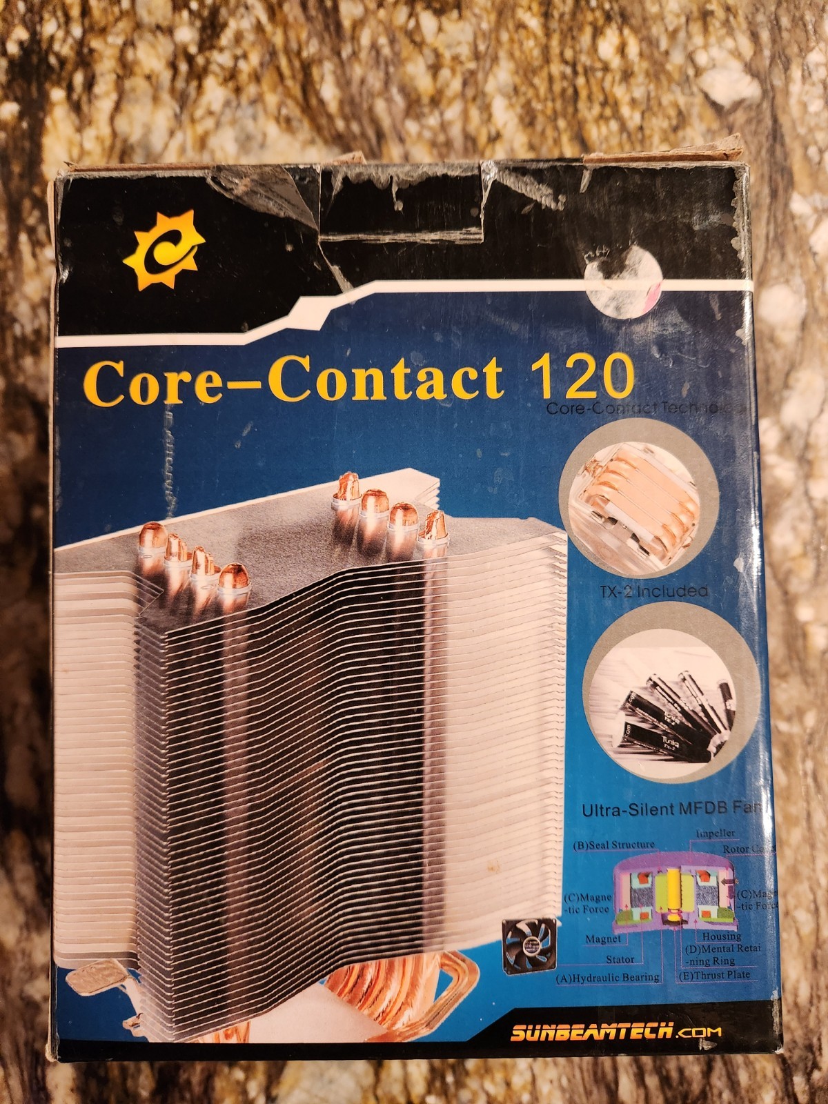 Sunbeamtech Core-Contact 120 CPU Cooler (CR-CCTF 120) - Retro Gaming Computer PC