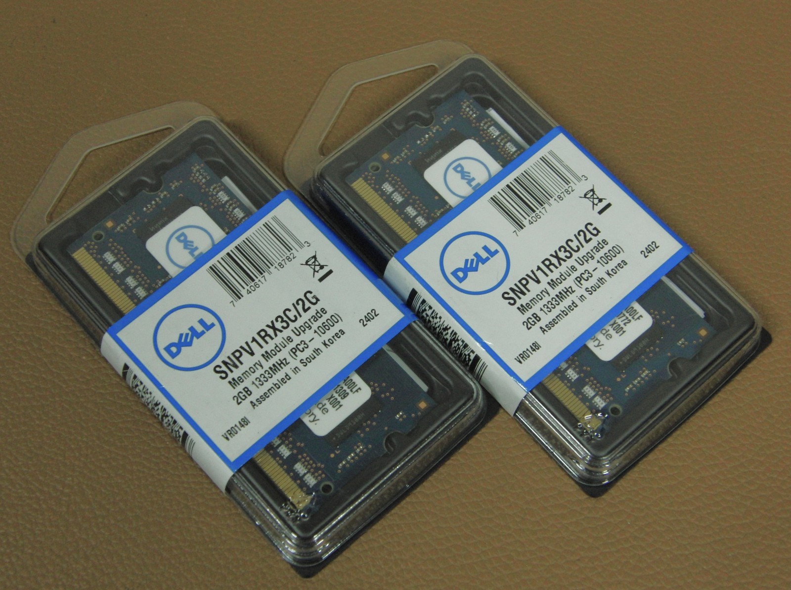 Dell PC3-10600s 1333MHz SNPV1RX3C/2G NEW LOT (2) x 2GB = 4GB SoDimm Laptop RAM
