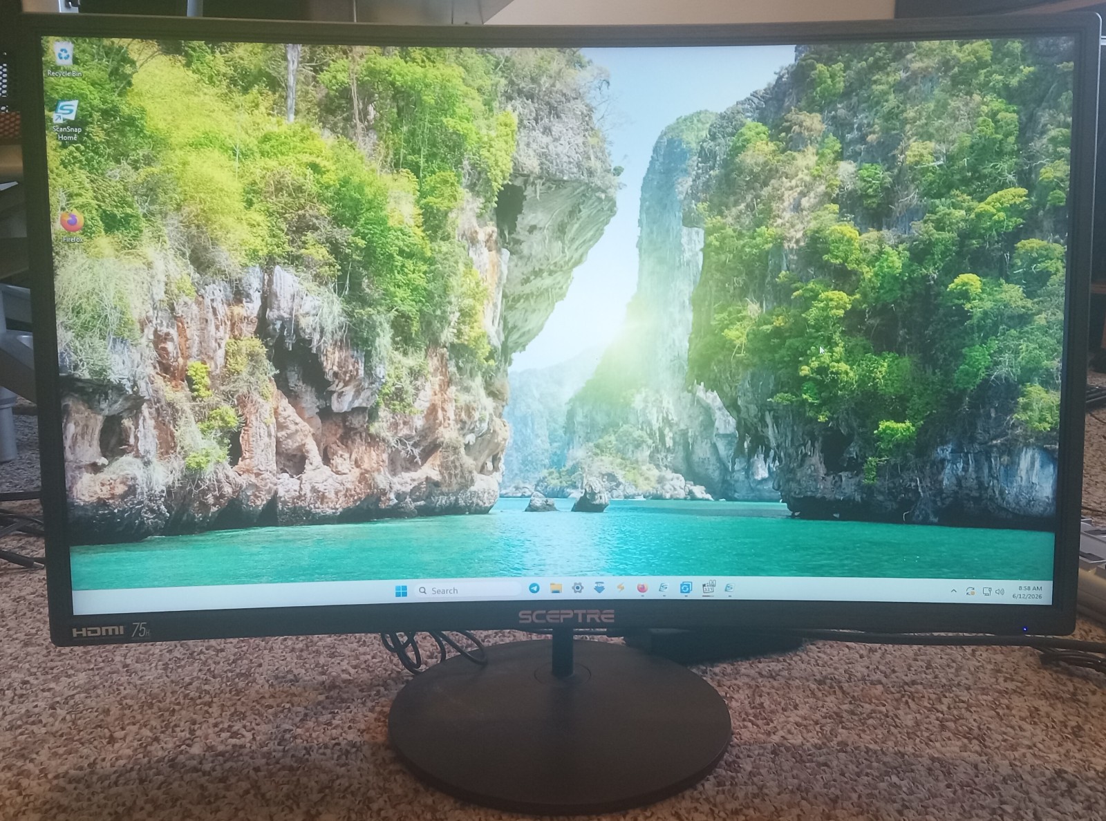 Sceptre C275W-1920RN 27inch 75hz HDMI VGA Build-in Speaker Curved Monitor