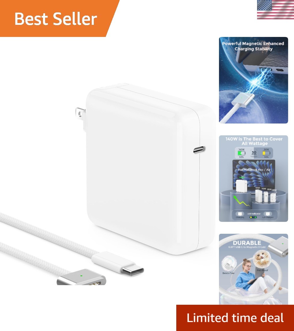 140W Charger for MacBook Pro 16 14 inch Mac Air 15 13 inch 2026 2025 2024 23 ...