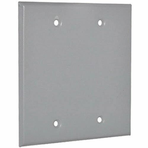 Master Electrician 2BC Weatherproof 2 Gang Blank Cover