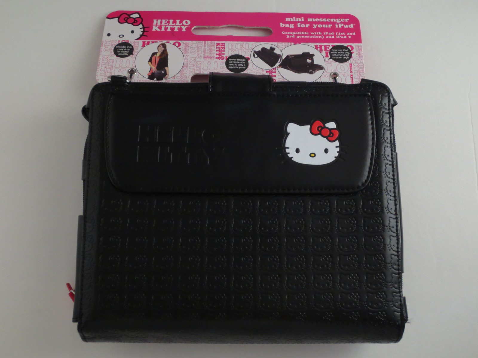 Hello Kitty KT4348 Ipad Messenger Black - NEW
