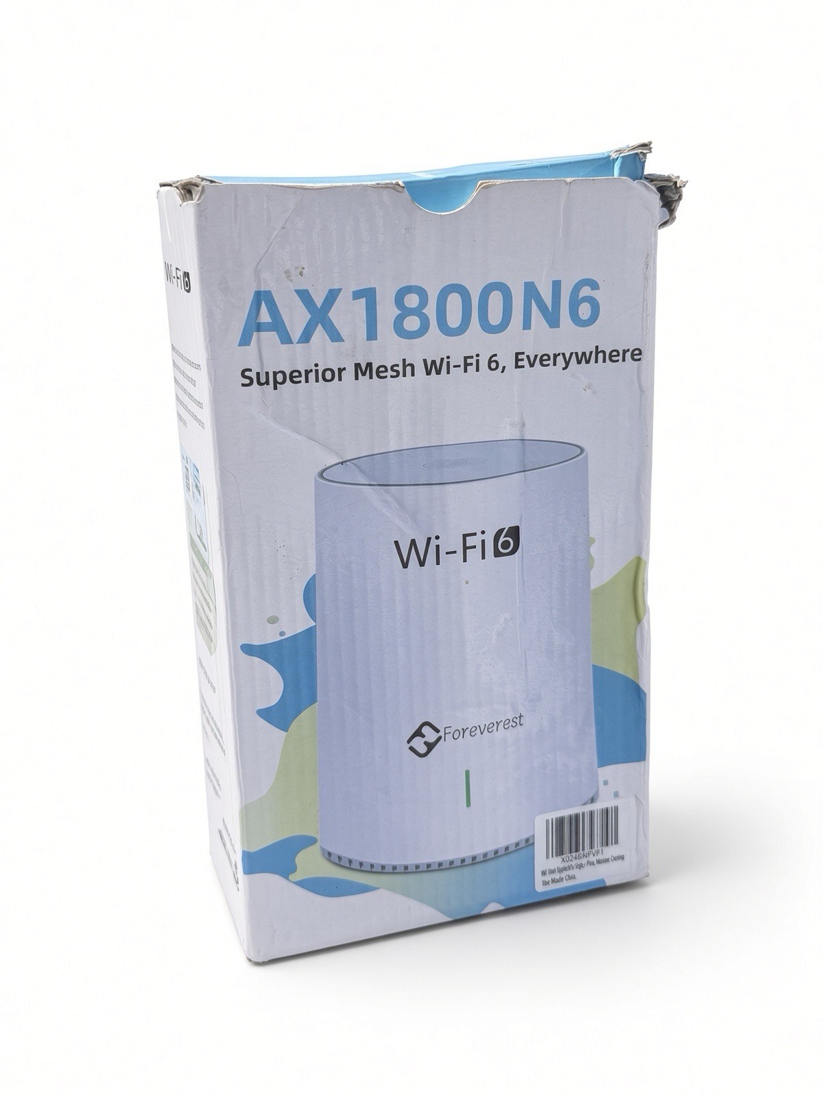 Foreverest AX1800N6 Wi-Fi 6 Mesh Router AX1800 Gigabit New Unused Open Box