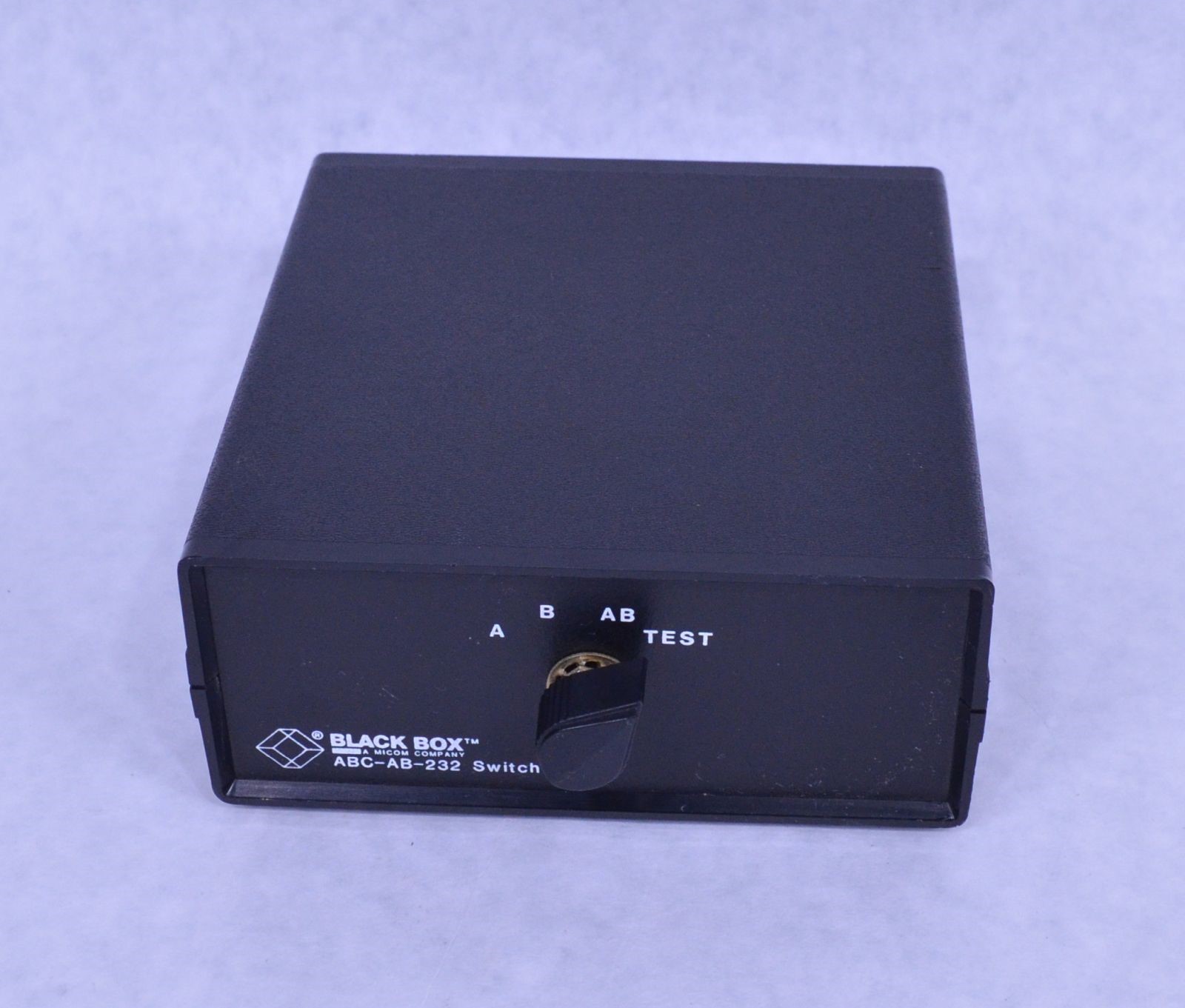 Micom Black Box ABC-AB-232 SW200L-FFF 4-Pos. DB25 Switcher A/B/AB/Test RS-232