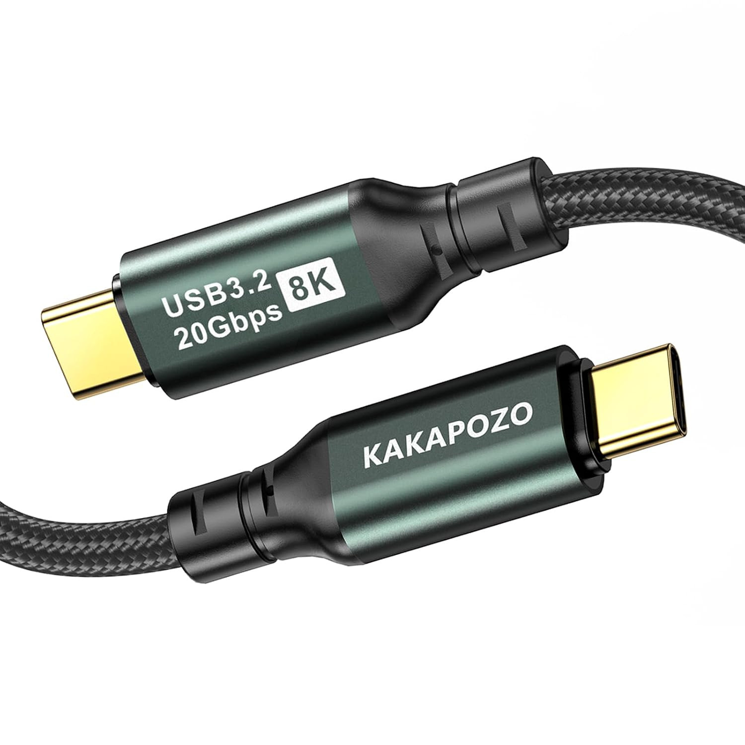 Short USB C 3.2 Gen 2X2 Video Cable for Monitor - 1FT / 0.35M