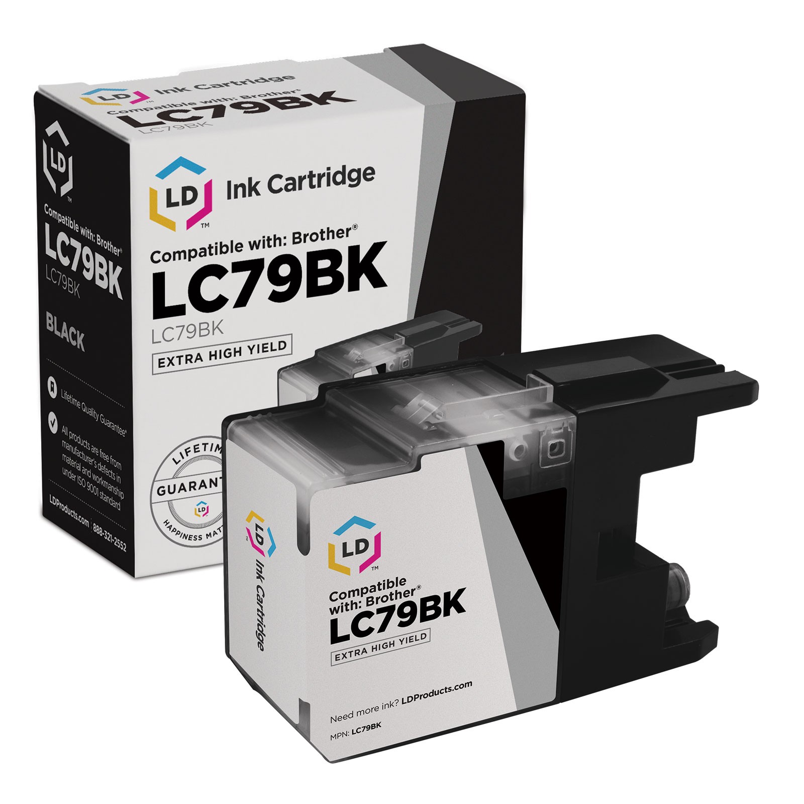 LD LC79BK LC79 Black Ink Cartridge for Brother MFC-J6510DW MFC-J6710DW MFC-J6910