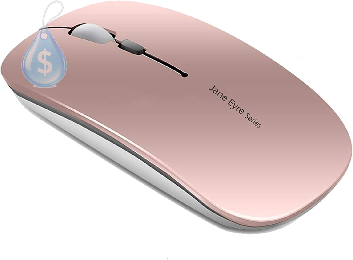 Q5 Slim Rechargeable Wireless Mouse, Silent Computer Mouse Rose Gold