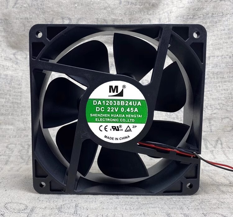 1PCS DA12038B24UA DC22V 0.45A 2-Wire Silent Cooling Fan