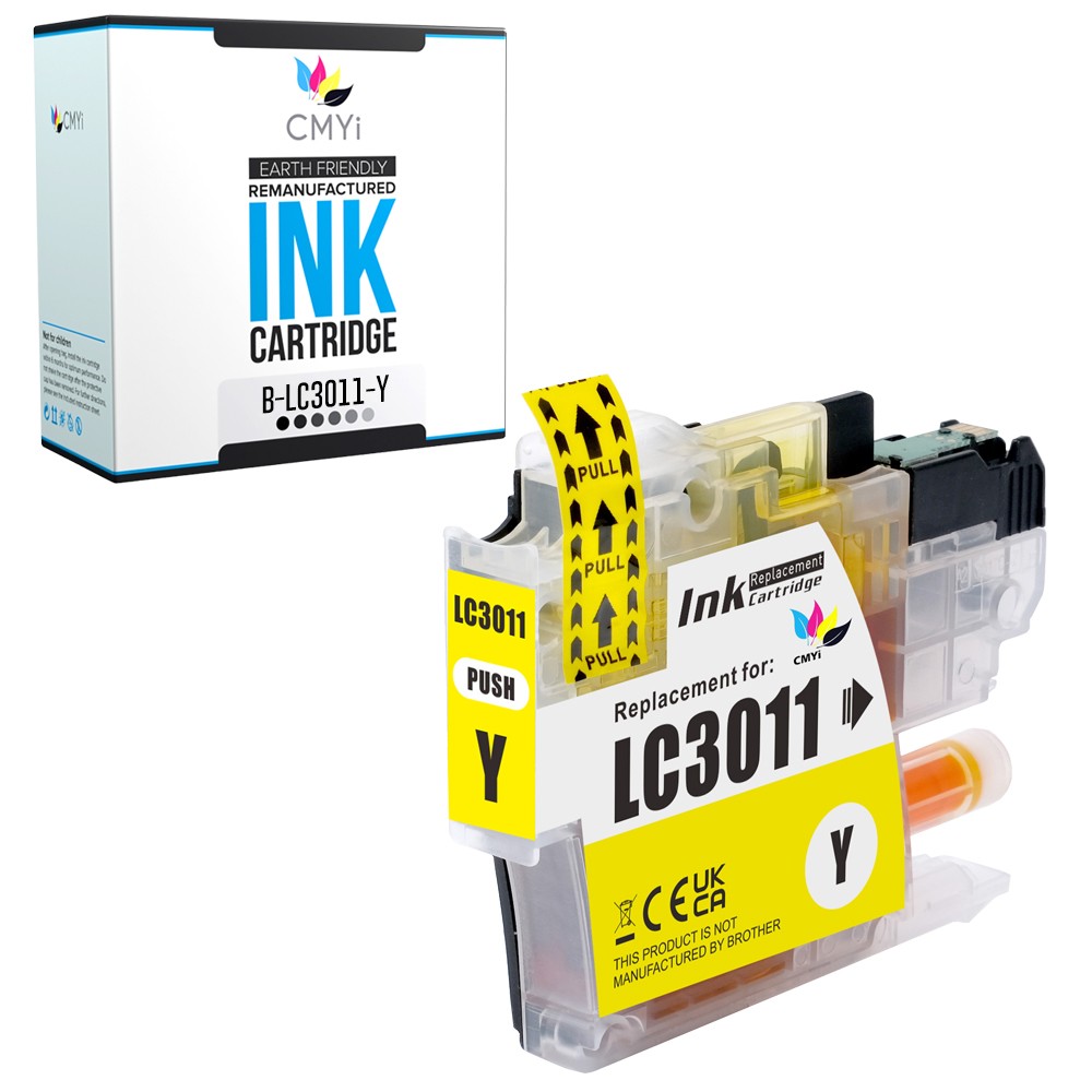1PK Compatible CMYi LC3011 Yellow Ink Cartridge fits Brother MFC-J890DW J895DW