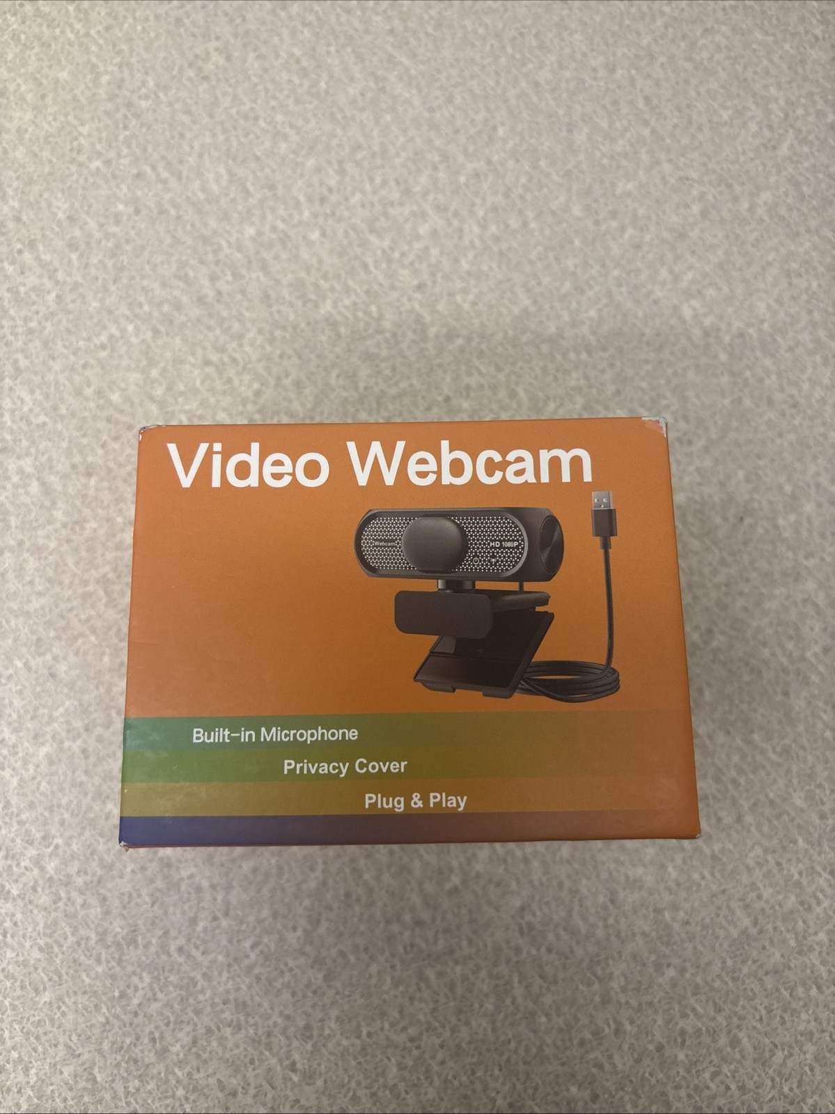Video Webcam 1080P HD w/ Microphone 30 FPS USB 2.0 - New