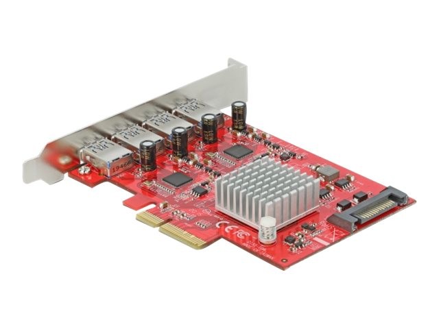 Delock PCI Express x4 Card to 4 x external SuperSpeed USB 10 90481