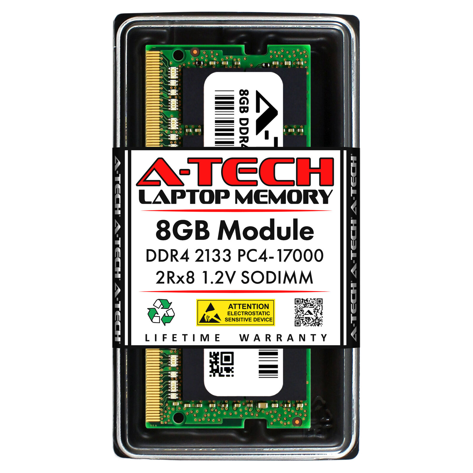 Micron MTA16ATF1G64HZ-2G1B1 A-Tech Equivalent 8GB DDR4 2133Mhz Laptop Memory RAM