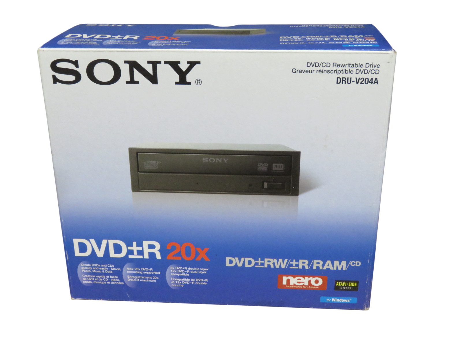SONY DRU-V204A DVD/CD Rewritable Drive Black Brand NEW Open Box