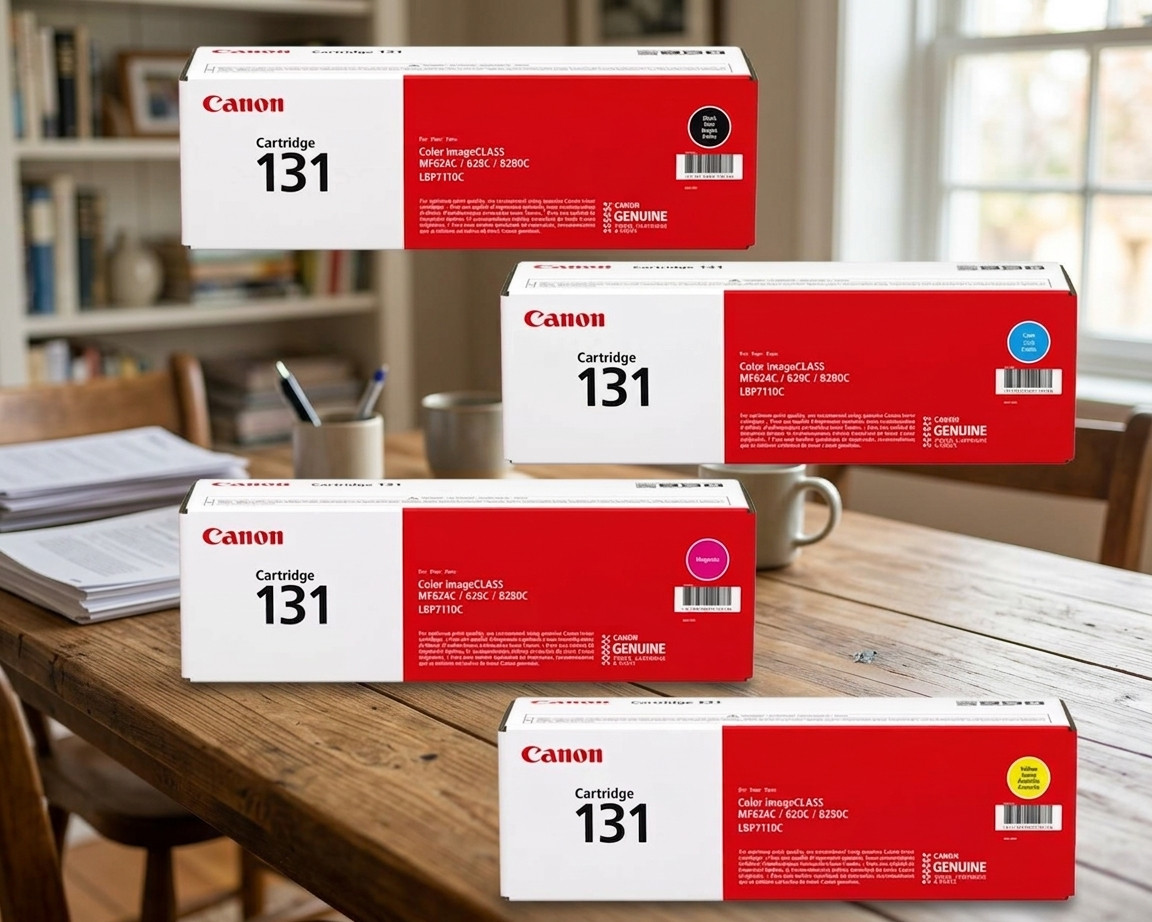 4-Pack Toner Cartridge Set Canon 131 MF628Cw MF624Cw MF8280Cw LBP7110Cw