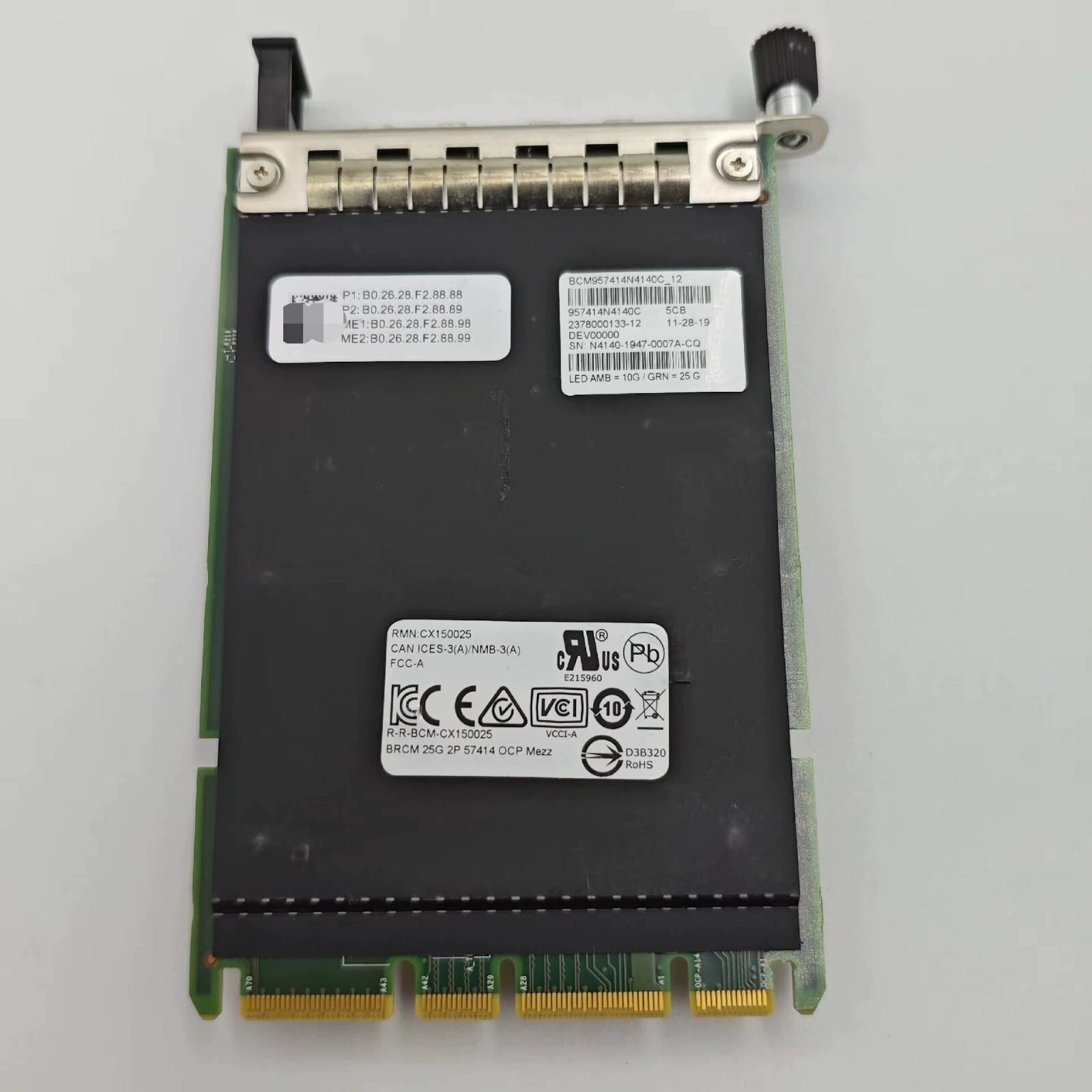 Broadcom BCM957414N4140 2 Port 25/10Gb/s Ethernet PCIe 3.0 x8 BCM957414 OCP 3.0