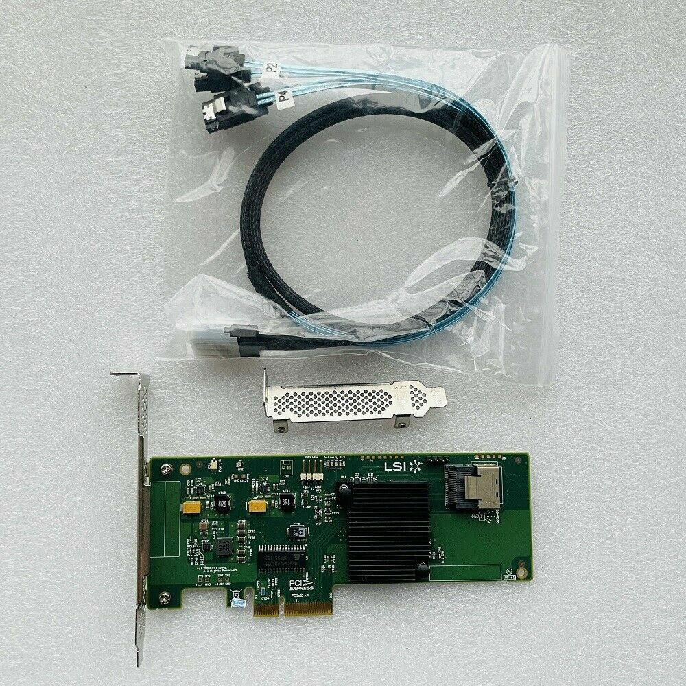 LSI 9211-4i 8087 cable 6Gbps HBA LSI 9211 P20 IT Mode  for ZFS FreeNAS unRAID US