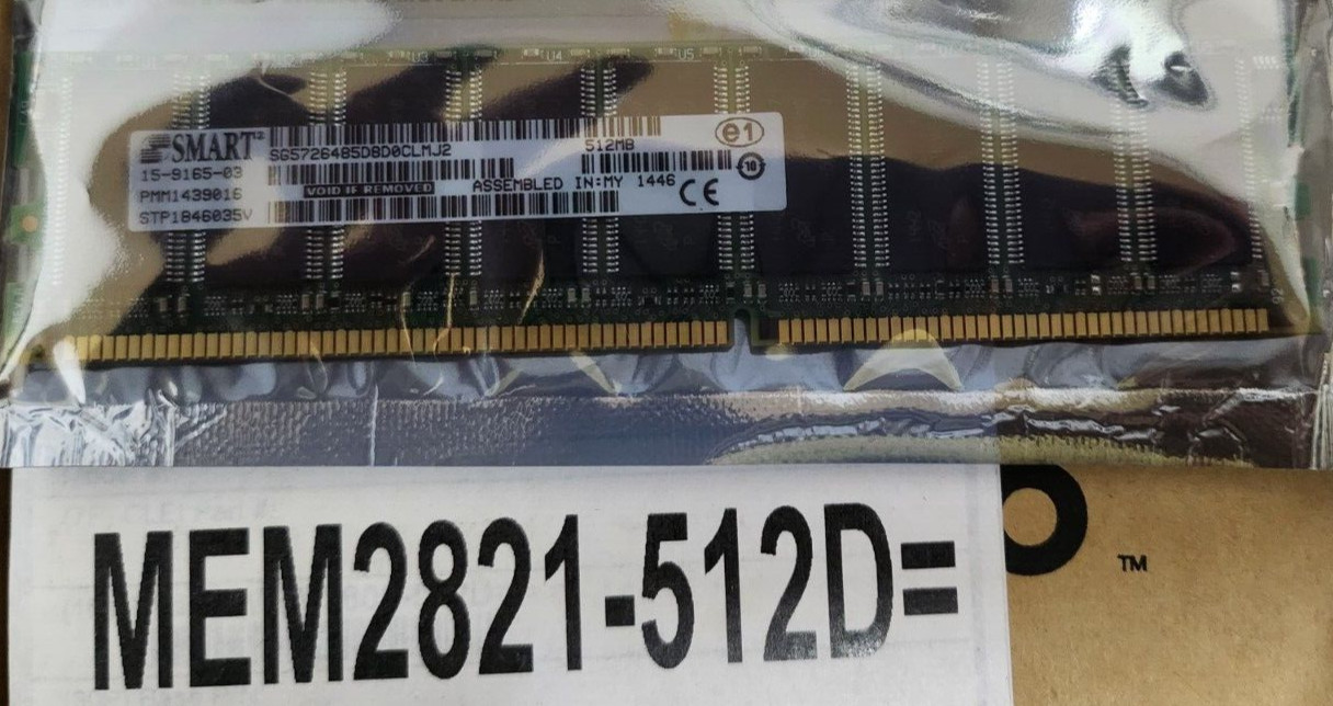 Cisco MEM2821-512D 15-9165-03 MEMORY RAM UPGRADE FOR Cisco 2800 Series 2821 NEW