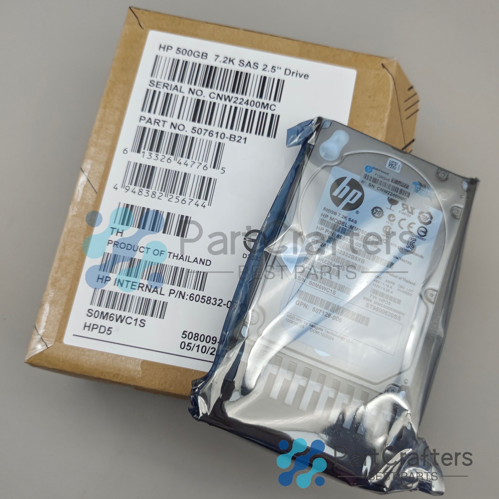 HP 500GB 6G SAS 7.2K 2.5 H/S HDD HDD Hard Drive 507610-B21 508009-001