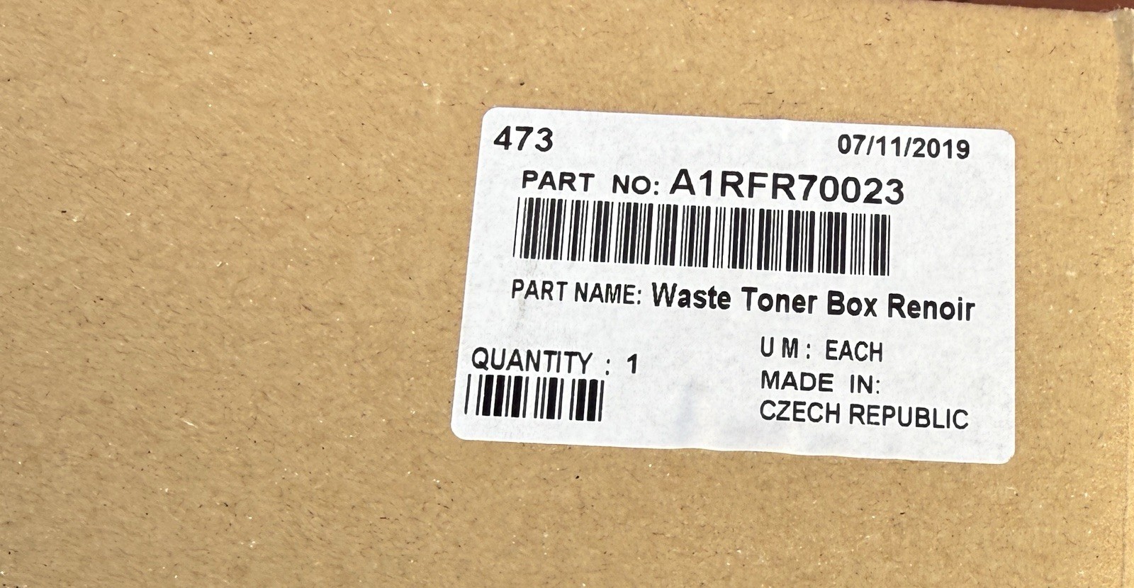 Genuine Konica Minolta WX-101 A162WY1 Waste Toner Container Box OEM-New Sealed