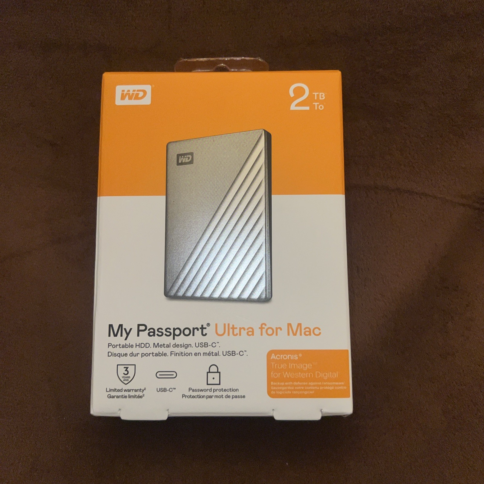 [NEW] - Western Digital My Passport Ultra For Mac 2TB Portable HDD - SILVER