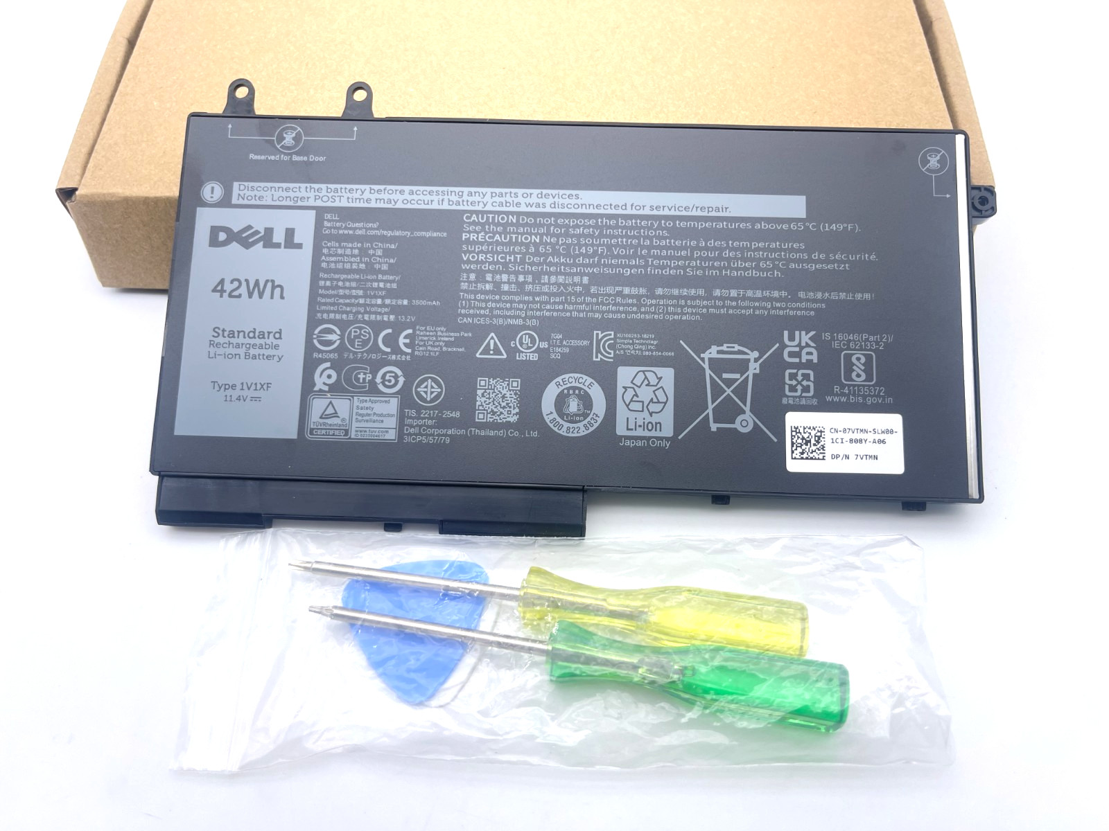 Genuine 42Wh 1V1XF Battery for Dell Precision 3540 3550 Series Laptop 01V1XF NEW