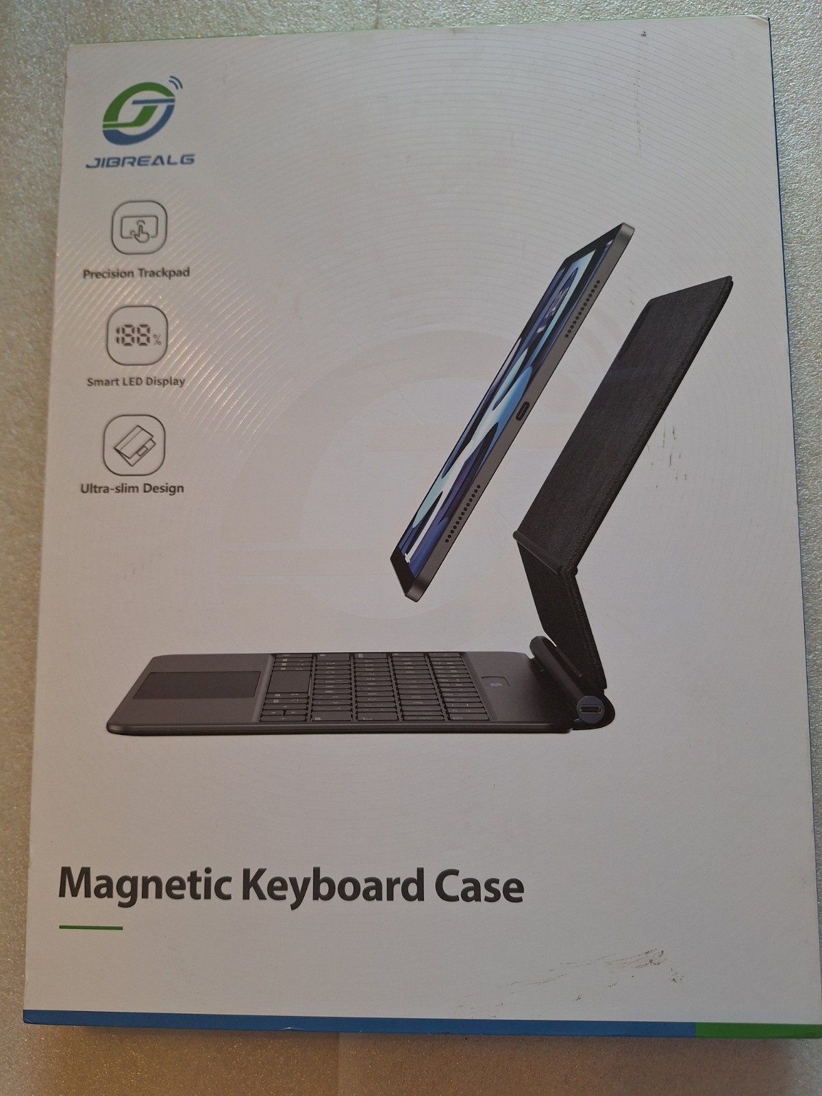 JibRealg Magnetic Bluetooth Keyboard Case Apple iPad Air 13 Inch M3 2025/M2 2004