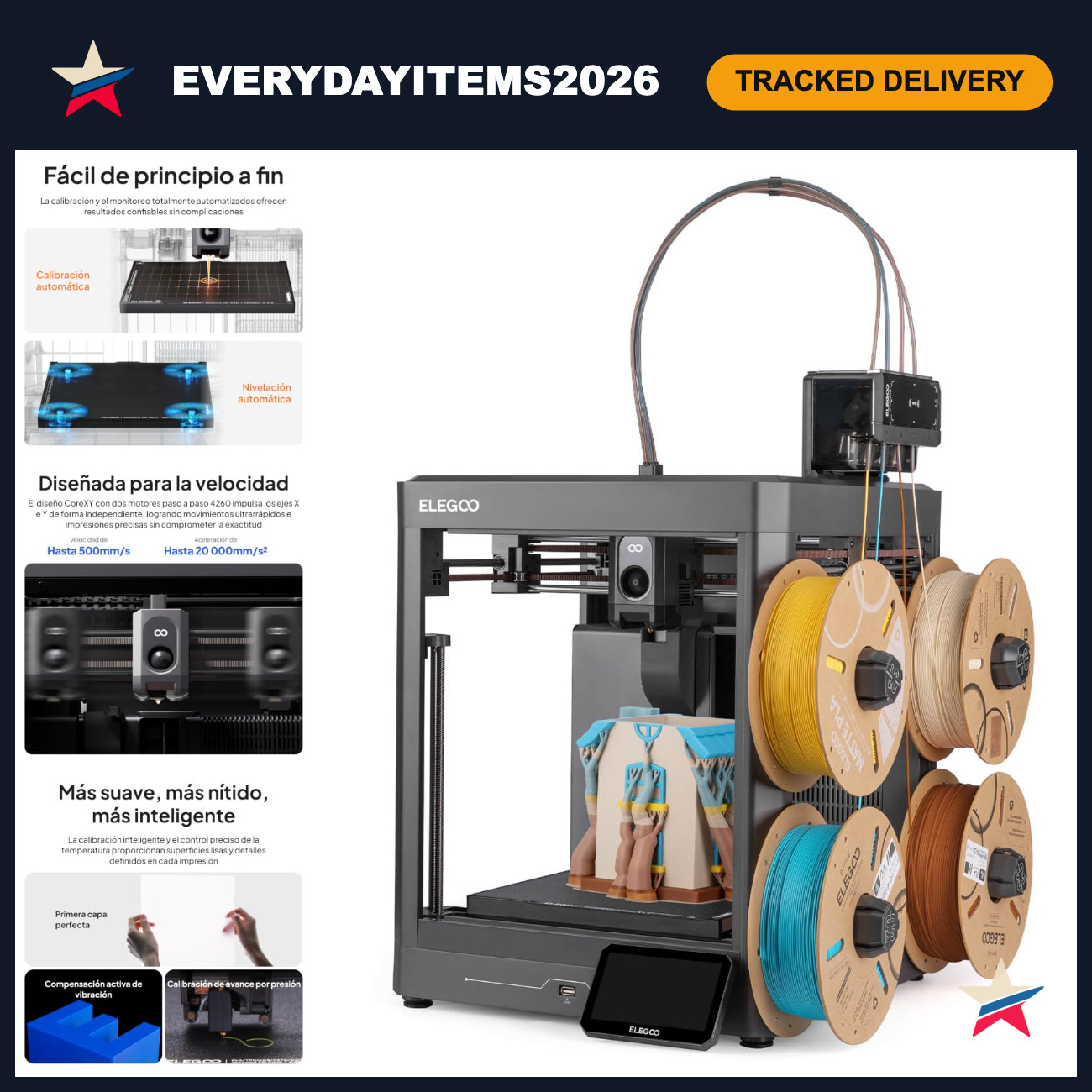 Beginner-Friendly 3D Printer Combo, Multicolor Printing, Easy Setup, High Precis