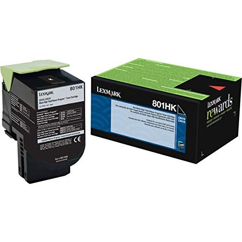 Original Lexmark 80C1HK0 Black Toner. New Sealed Box, We Ship Fast