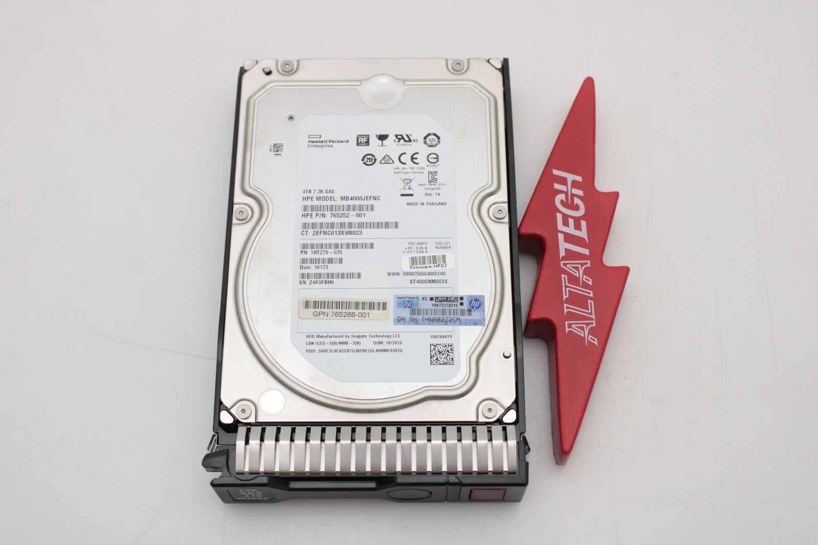 HP 765257-B21 4TB 7.2K SAS LFF 12G MDL SC 3.5 HDD Hard Disc Drive
