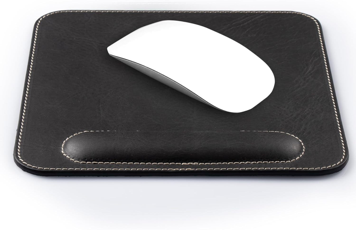 Londo Top Grain Leather Mouse Pad with Wrist Rest – Ergonomic Support, Non-Slip