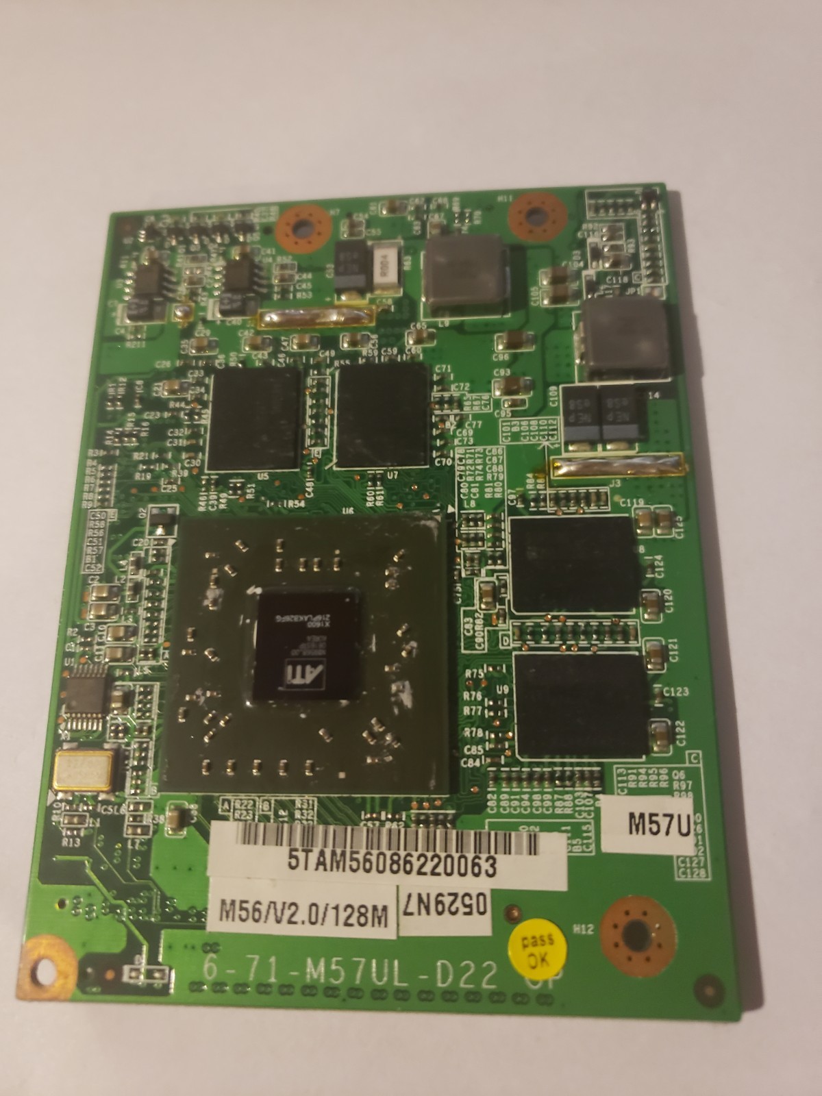 Rare Sager Clevo M570A M570U D900T D900K Ati Mobility Radeon X1600 128mb Gpu