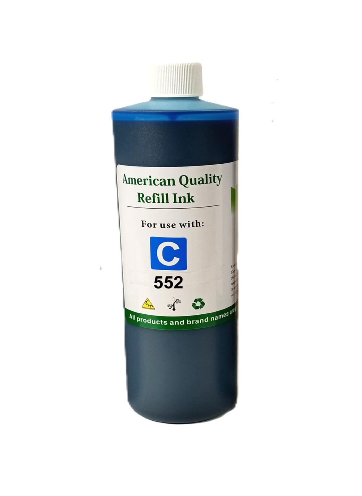 VC Cyan Refill ink bottle  T552 552  for ET-8500 ET-8550 Cyan Ink Bottle-1000ml