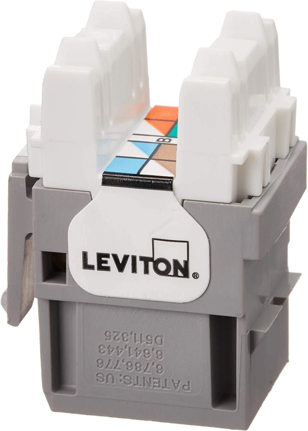 Leviton Extreme 6 Connector Grey 25 Pack TIA EIA Category 6 QuickPort Compatible