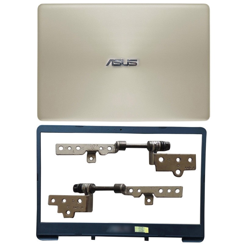 New for ASUS VivoBook X411 X411UF X411UN UA Gold Top LCD Back Cover+Bezel+Hinges