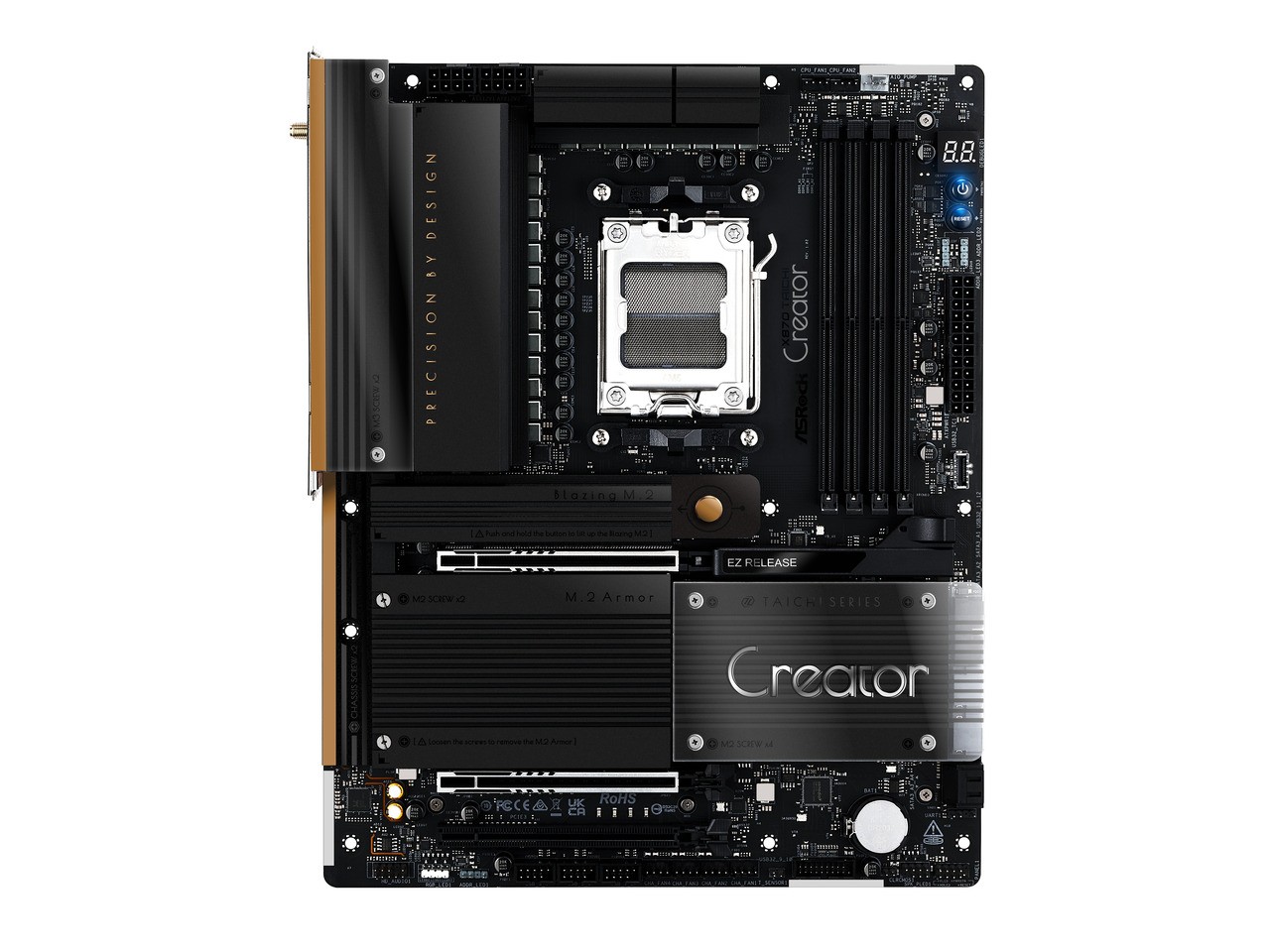 ASRock X870 TAICHI CREATOR AM5 AMD X870 ATX Motherboard