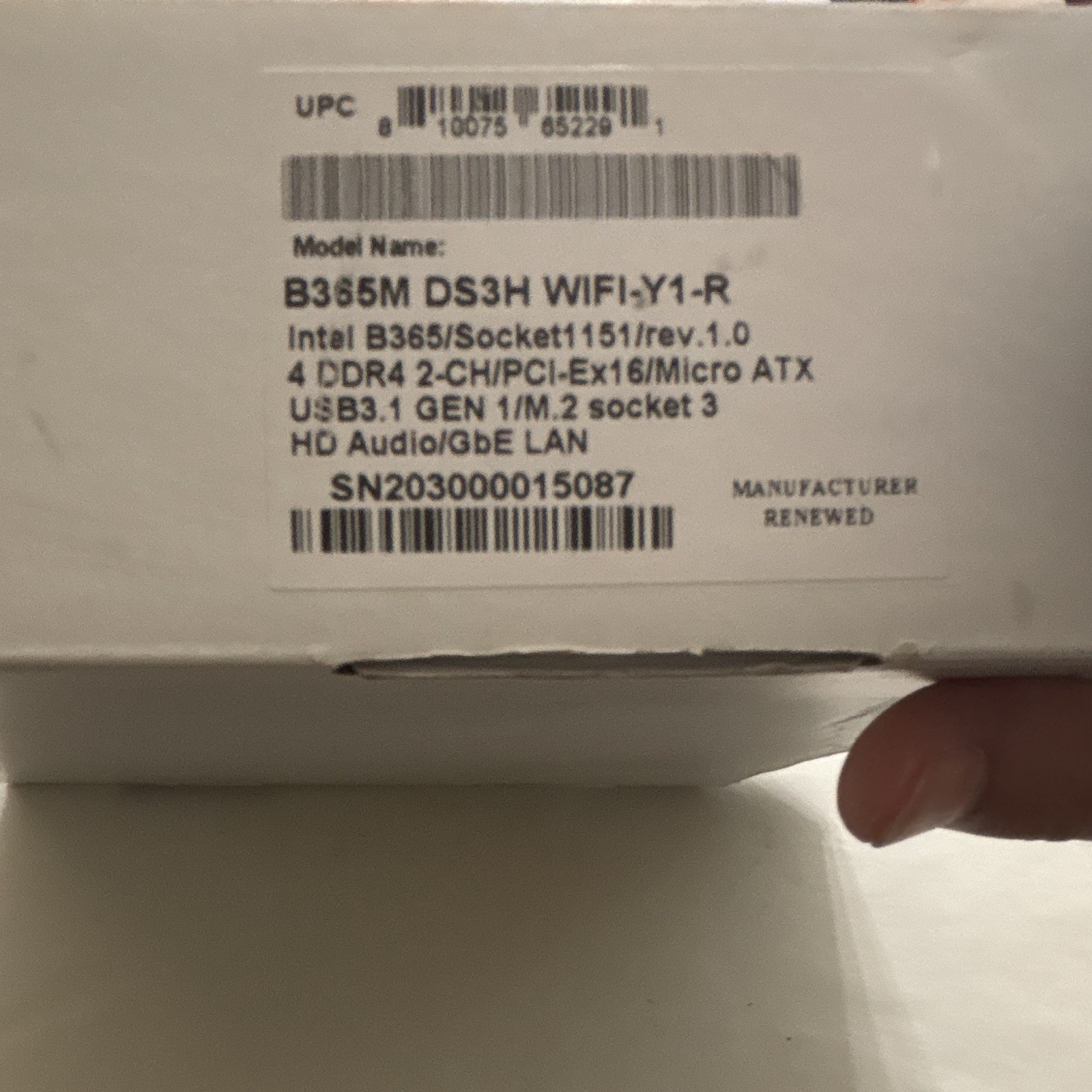 Intel B365M